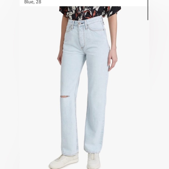 rag & bone Denim - rag & bone Primrose with Holes Alex High Rise Jeans